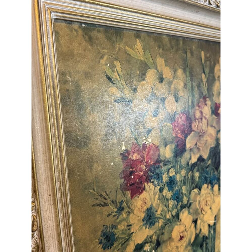 Ann Cochran Summer Splendor 1944 Oil Painting Floral Still Life Framed TV Prop - Picture 5 of 10